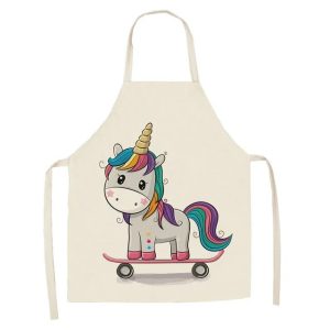Unicorn Skate Kids Kitchen Apron