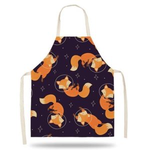 Cosmic Fox Kids Kitchen Apron