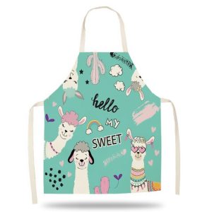 Cute Llama Kids Kitchen Apron