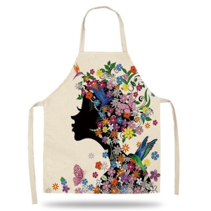 Flower Art Kitchen Apron