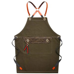 Khaki Denim Kitchen Apron