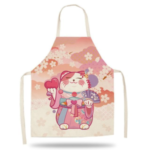 Maneki-Neko Kitchen Apron