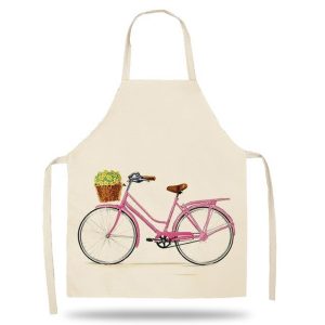 Pink Bicycle Kitchen Apron