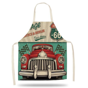 Vintage Car Kitchen Apron
