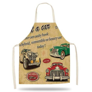Vintage Car Kitchen Apron